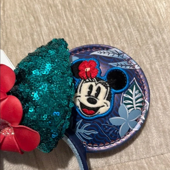Aulani Mickey / Minnie Mouse Sequin Ears Headband - Picture 4 of 10